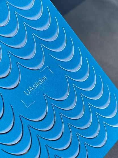 Tırnak Su Transferi CF-332 | Fransız Su Kaydırmalı Tırnak Transferleri | Gri Gradyan Gümüş Konturlu