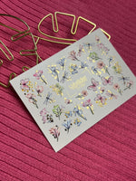 Nail Water Decal CF-092 | Watercolor Flowers & Dragonflies Nail Art Stickers | Floral Water Slide Decals - UASLIDER