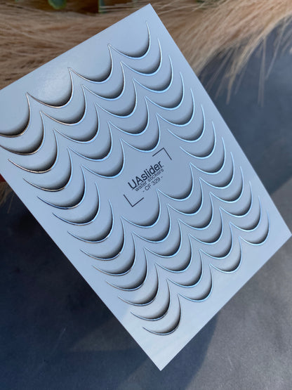 Nagel Wasserabziehbild CF-329 | Französische Wasserfolien Nagelabziehbilder | Schwarz und Silber Farbverlauf Spitzen