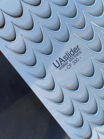 Naklejka na paznokcie CF-330 | Francuskie naklejki wodne do paznokci | Przydymione nagie gradientowe końcówki