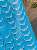 Nail Water Decal CF-333 | French Water Slide Nail Decals | Blue Gradient with Silver Outline - UASLIDER