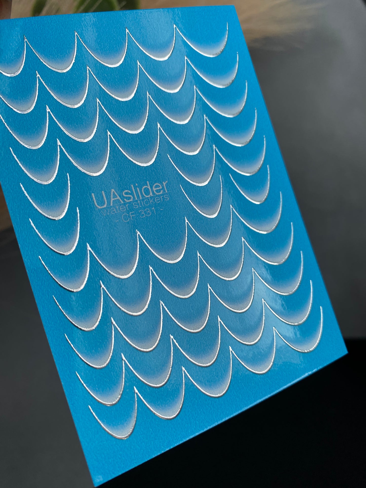 Nail Water Decal CF-331 | French Water Slide Nail Decals | Classic White Gradient Tips