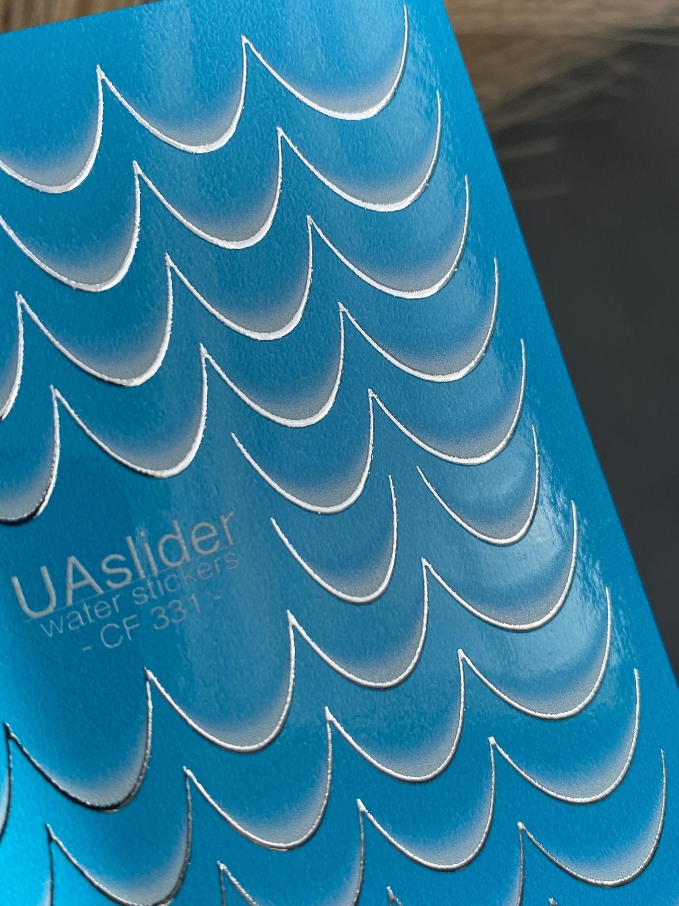 Nail Water Decal CF-331 | French Water Slide Nail Decals | Classic White Gradient Tips - UASLIDER