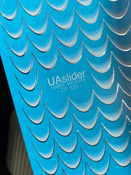 Nail Water Decal CF-331 | French Water Slide Nail Decals | Classic White Gradient Tips