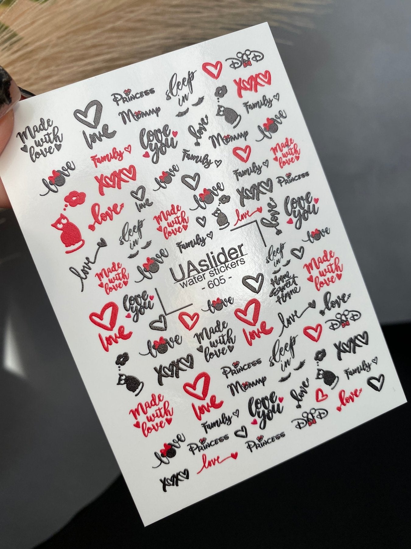 Nail Water Decal 605 - UASLIDER
