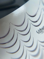 Nail Water Decal CF-270 | French Water Slide Nail Decals | Silver Curved Lines for French Tips - UASLIDER