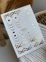 Nail Water Decal Fg-273 | Water Slide Nail Decals | Gold Foil Heart Chains - UASLIDER
