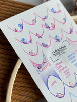 Nail Water Decal CF-439 | Butterfly French Tip Nail Decals | Dreamy Gradient Water Slide Stickers - UASLIDER