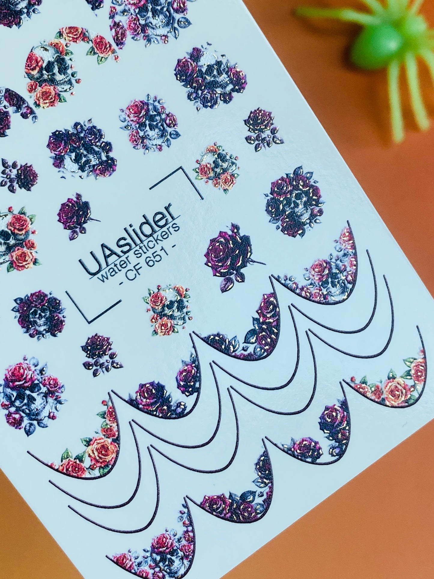 Nail Water Decal CF-651 | Floral Water Slide Nail Decals | Roses & French Bouquets