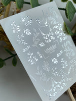 Nail Water Decal Fs-285 | Silver Leaf Branch Water Slide Nail Decals | Elegant Foil Botanical Nail Tattoos - UASLIDER