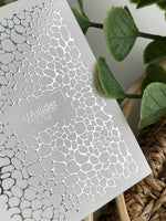Nail Water Decal Fs-286 | Silver Stone Texture Water Slide Nail Decals | Foil Reptile Skin Nail Tattoos - UASLIDER