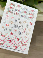 Nail Water Decal NCg-118 | Water Slide Nail Decals with Winter Berries | Festive Holiday Nail Art
