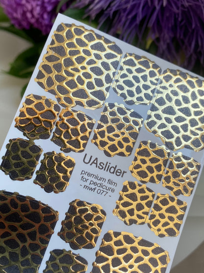 Pedicure nail wrap films mwf-077