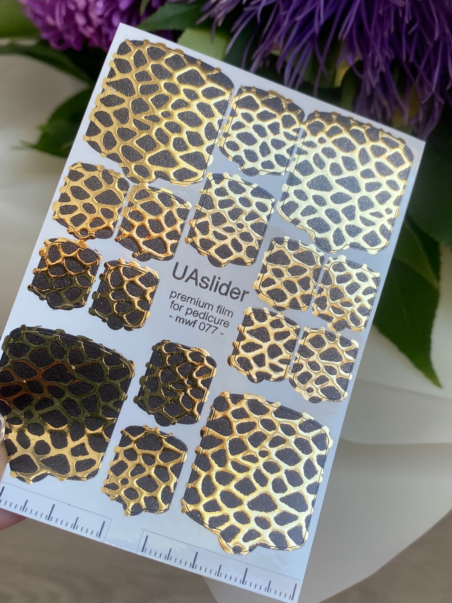 Pedicure nail wrap films mwf-077