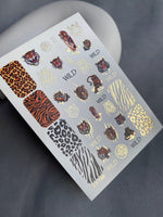 Nail Water Decal CF-196 | Nail Water Decals | Wild Animals & Leopard/Tiger Prints - UASLIDER