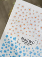 Nail Water Decal 214 Nail WD | Water Slide Nail Decals with Daisies and Forget-Me-Nots | Mini Floral Nail Art