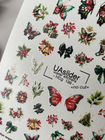 Christmas Nail Decals — Holiday Butterflies, Bells & Festive Icons | NCg-139