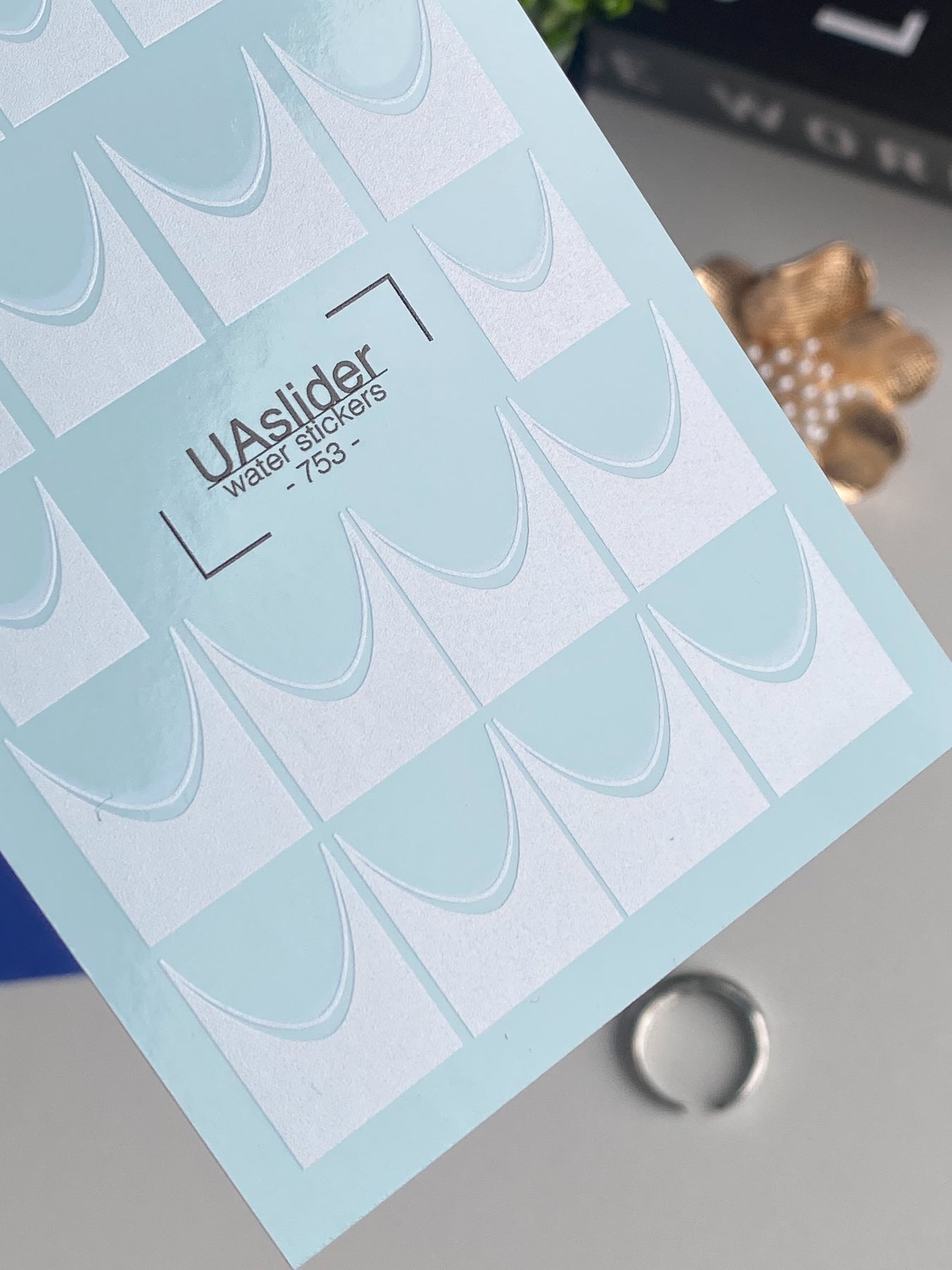 Calcomanía de agua para uñas 753