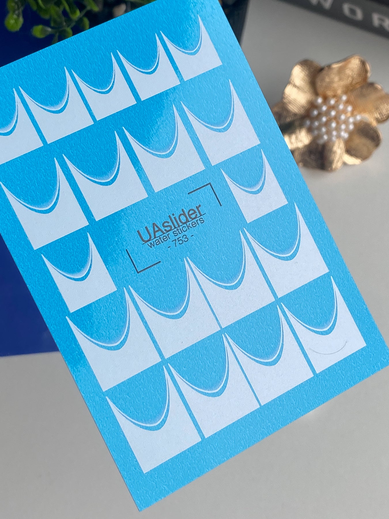 Calcomanía de agua para uñas 753