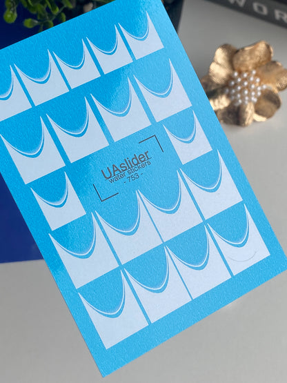 Calcomanía de agua para uñas 753