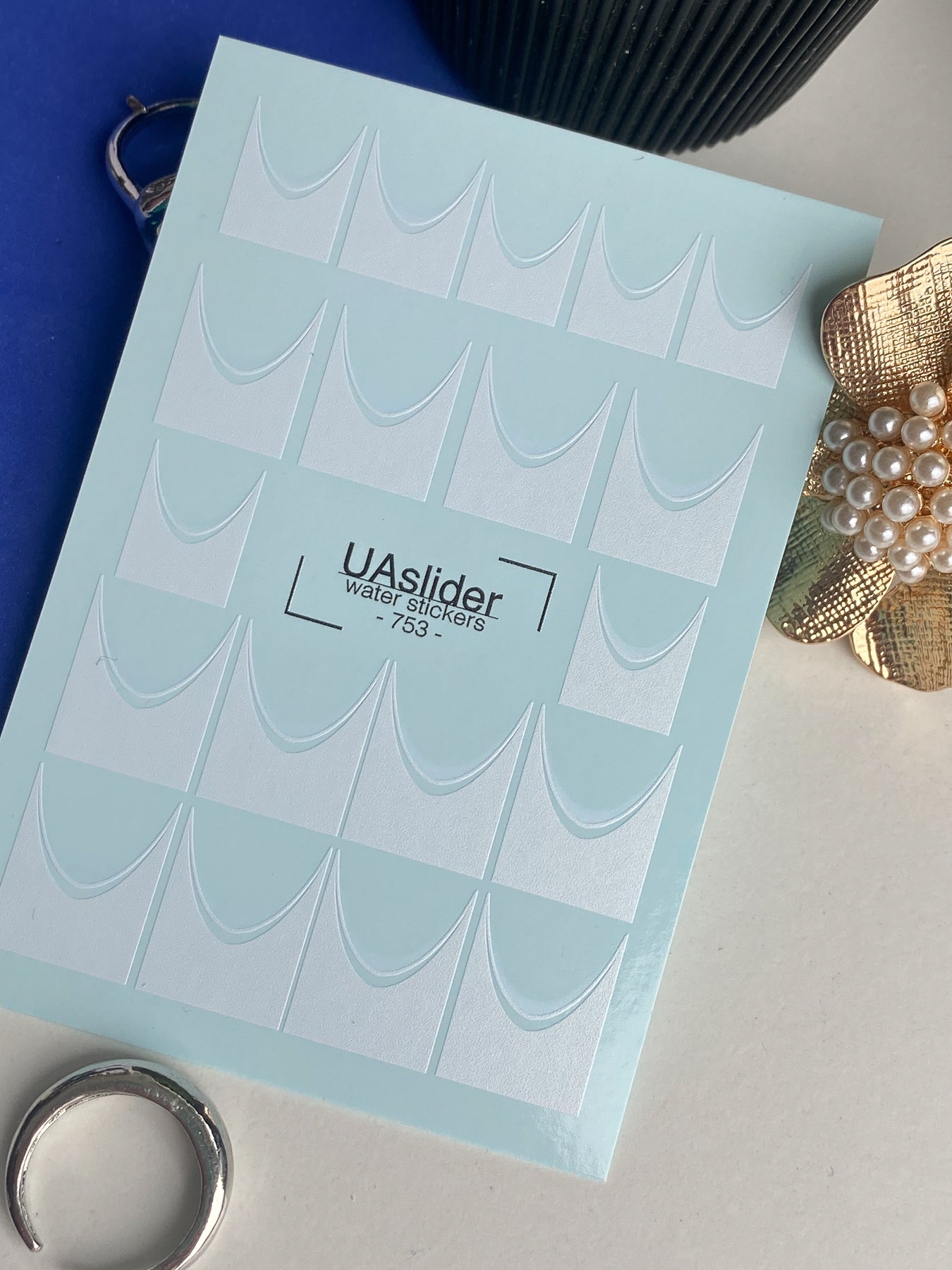 Calcomanía de agua para uñas 753