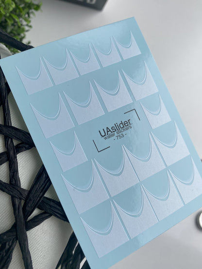 Calcomanía de agua para uñas 753