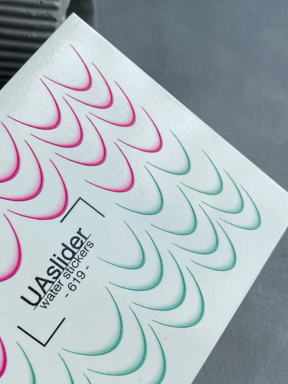 Nail Water Decal 619