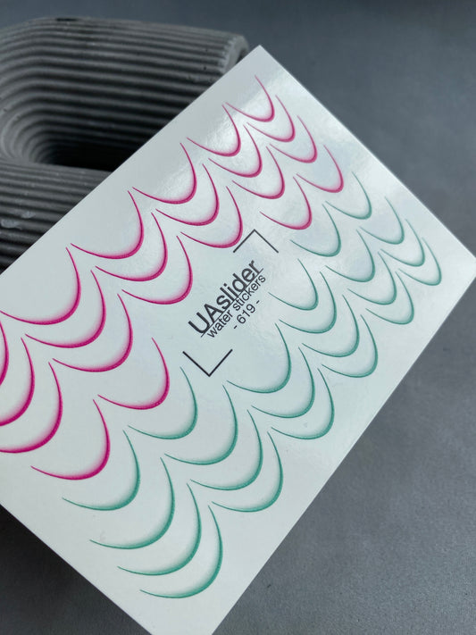 Nail Water Decal 619