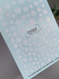 Nail Water Decal NCg-146 | Water Slide Nail Decals | White Snowflakes Winter Nail Art