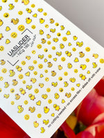 Duck Nail Decals — Rubber Ducks, Smiley Faces & Hearts | NCg-185
