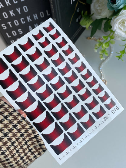 Nail wrap films wnb-016