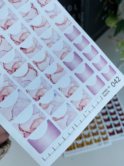 Nail wrap films wnb-042