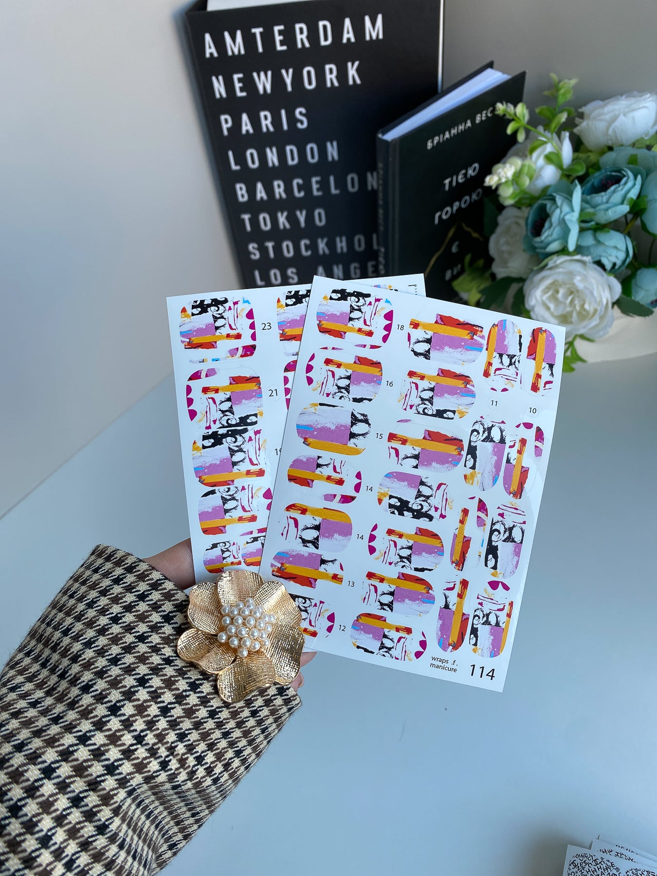 Nail wrap films wnb-114