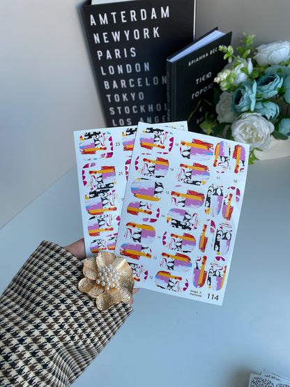 Nail wrap films wnb-114