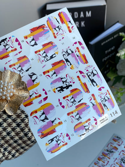 Nail wrap films wnb-114