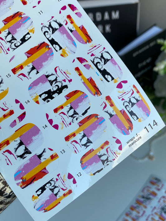 Nail wrap films wnb-114