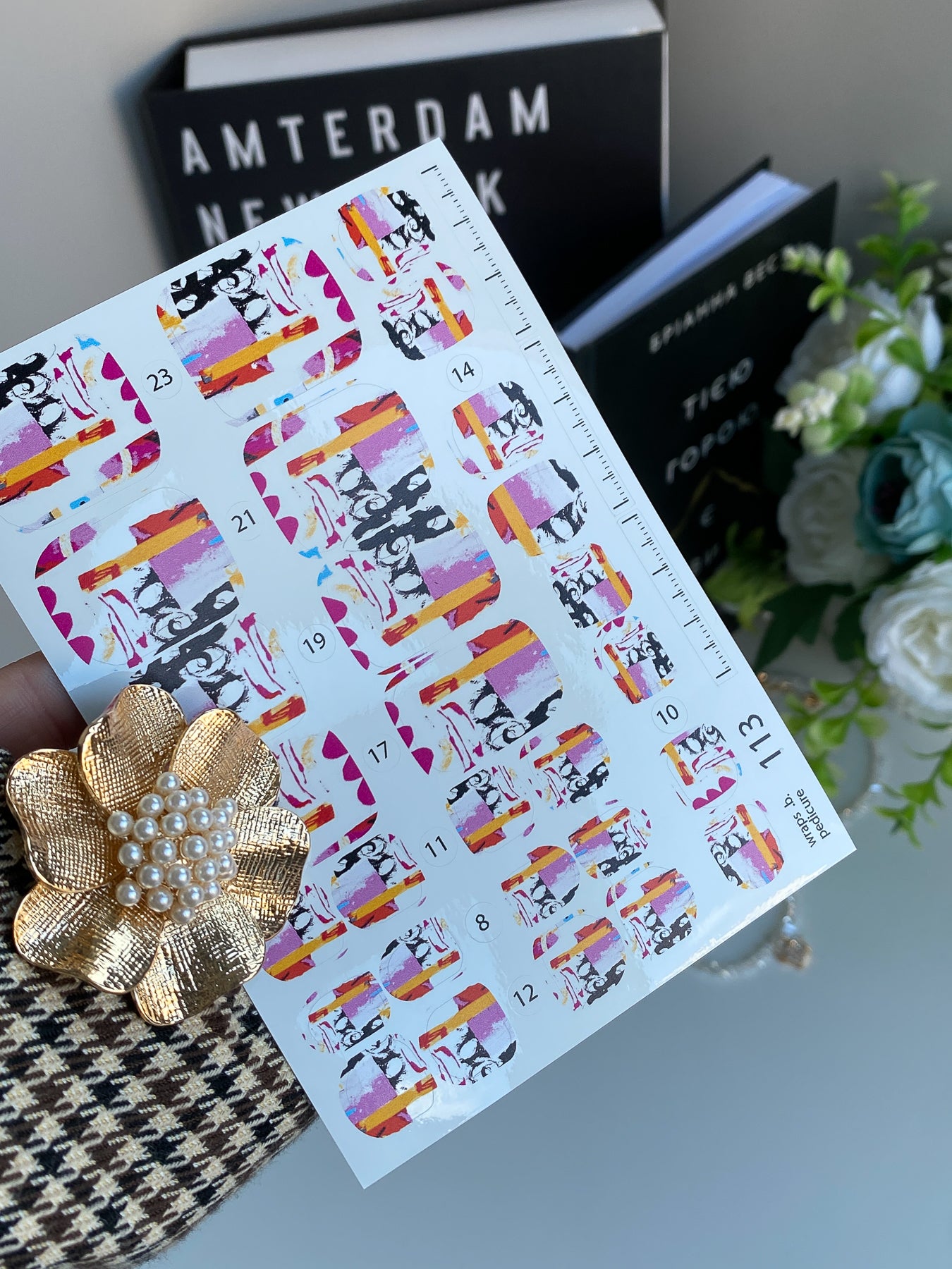 Nail wrap films wnb-113