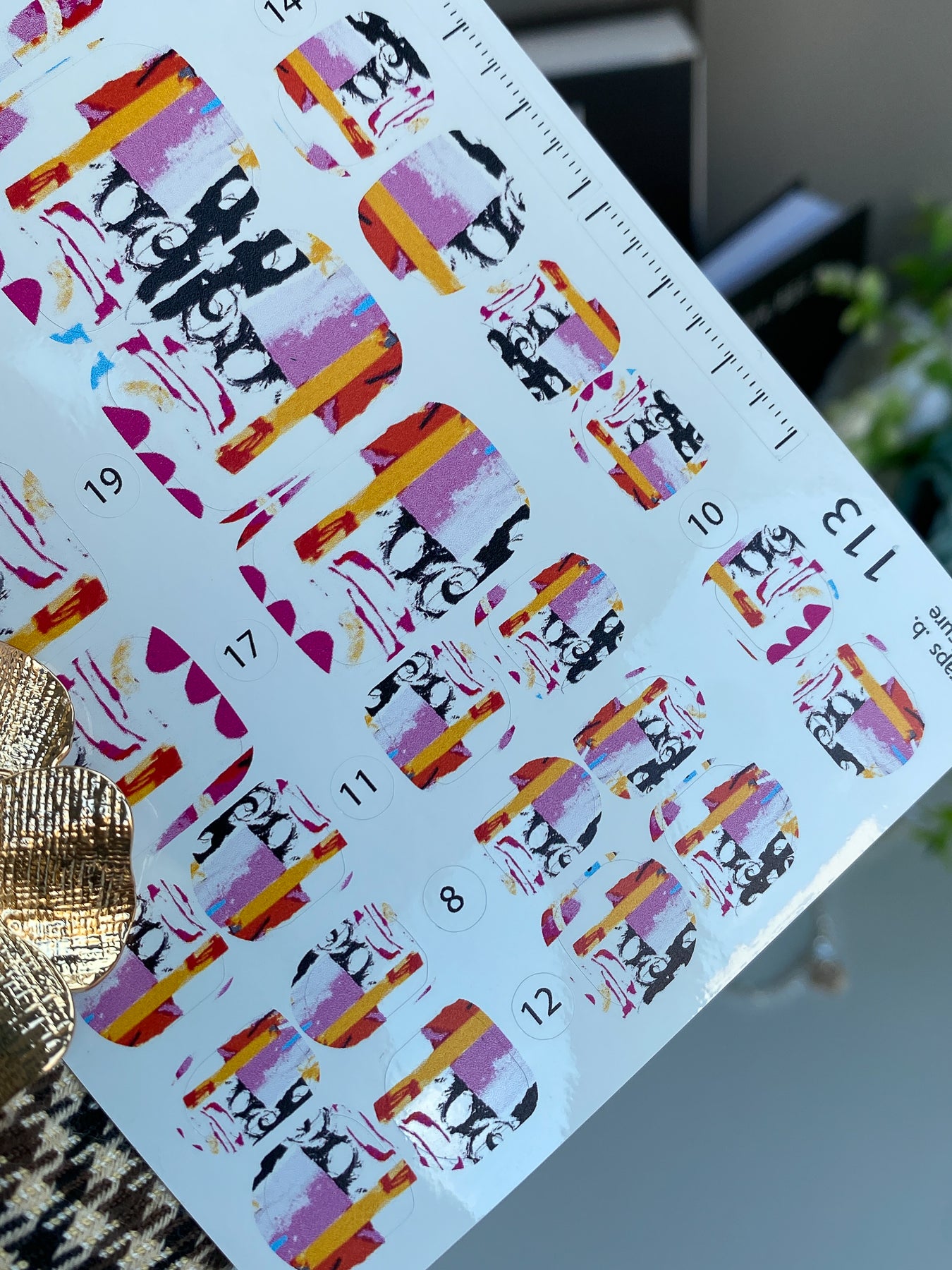 Nail wrap films wnb-113