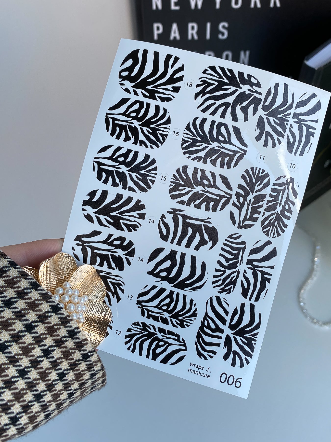 Nail wrap films wnb-006