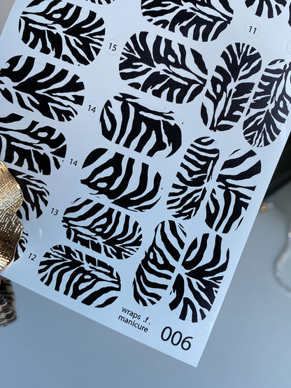 Nail wrap films wnb-006