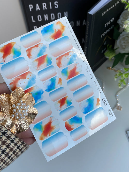 Nail wrap films wnb-001