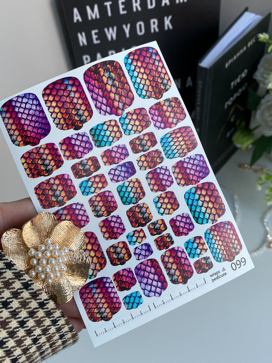 Nail wrap films wnb-099