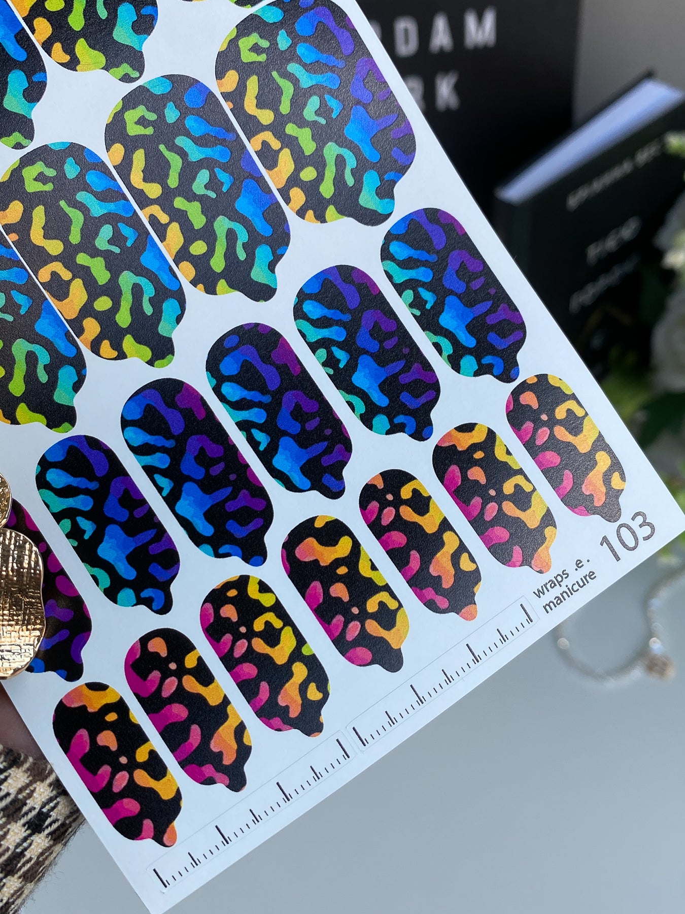 Nail wrap films wnb-103