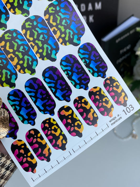 Nail wrap films wnb-103