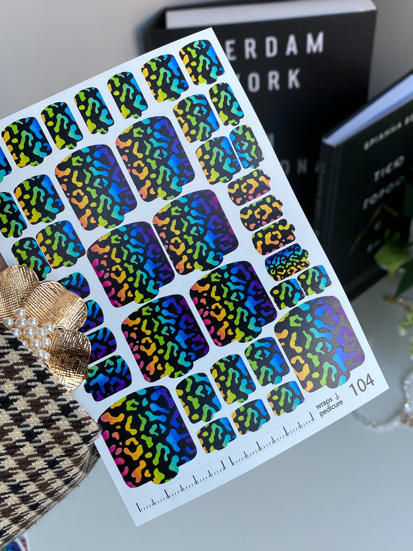 Nail wrap films wnb-104