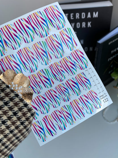 Nail wrap films wnb-122