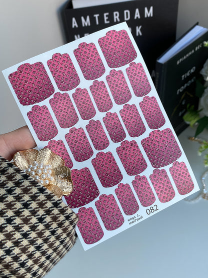 Nail wrap films wnb-082