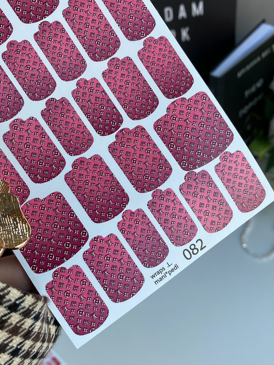 Nail wrap films wnb-082