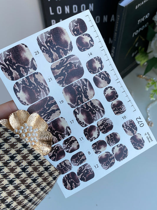 Nail wrap films wnb-072