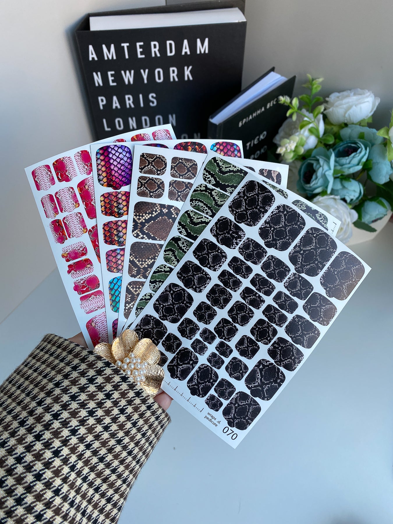 Nail wrap films wnb-070